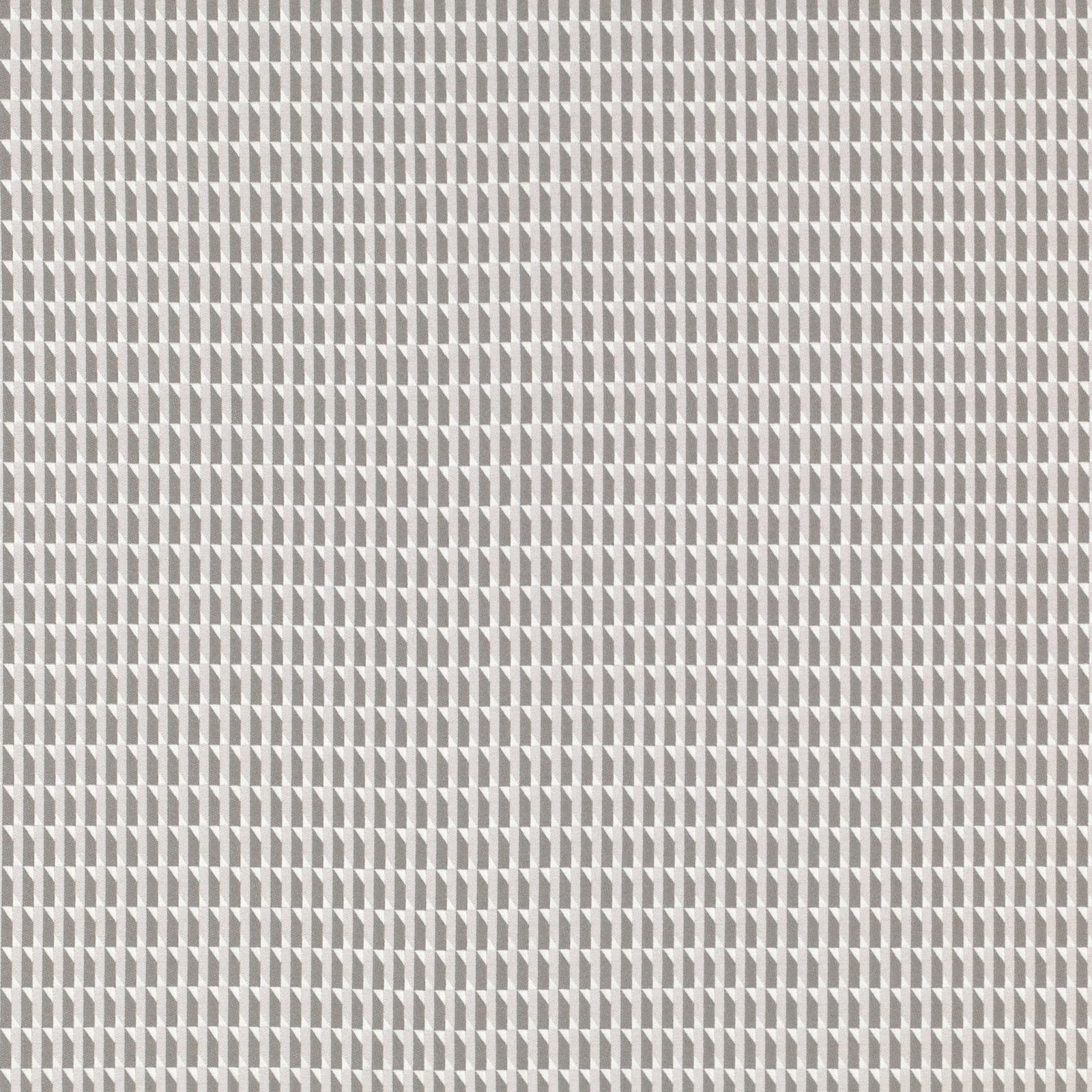 Warm concrete-grey woven fabric with tiny cream and taupe geometric marks