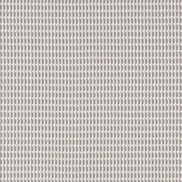 Warm concrete-grey woven fabric with tiny cream and taupe geometric marks