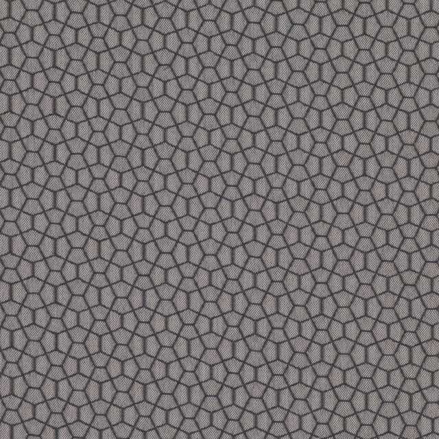Cool concrete-grey textile with fine charcoal irregular cellular weave