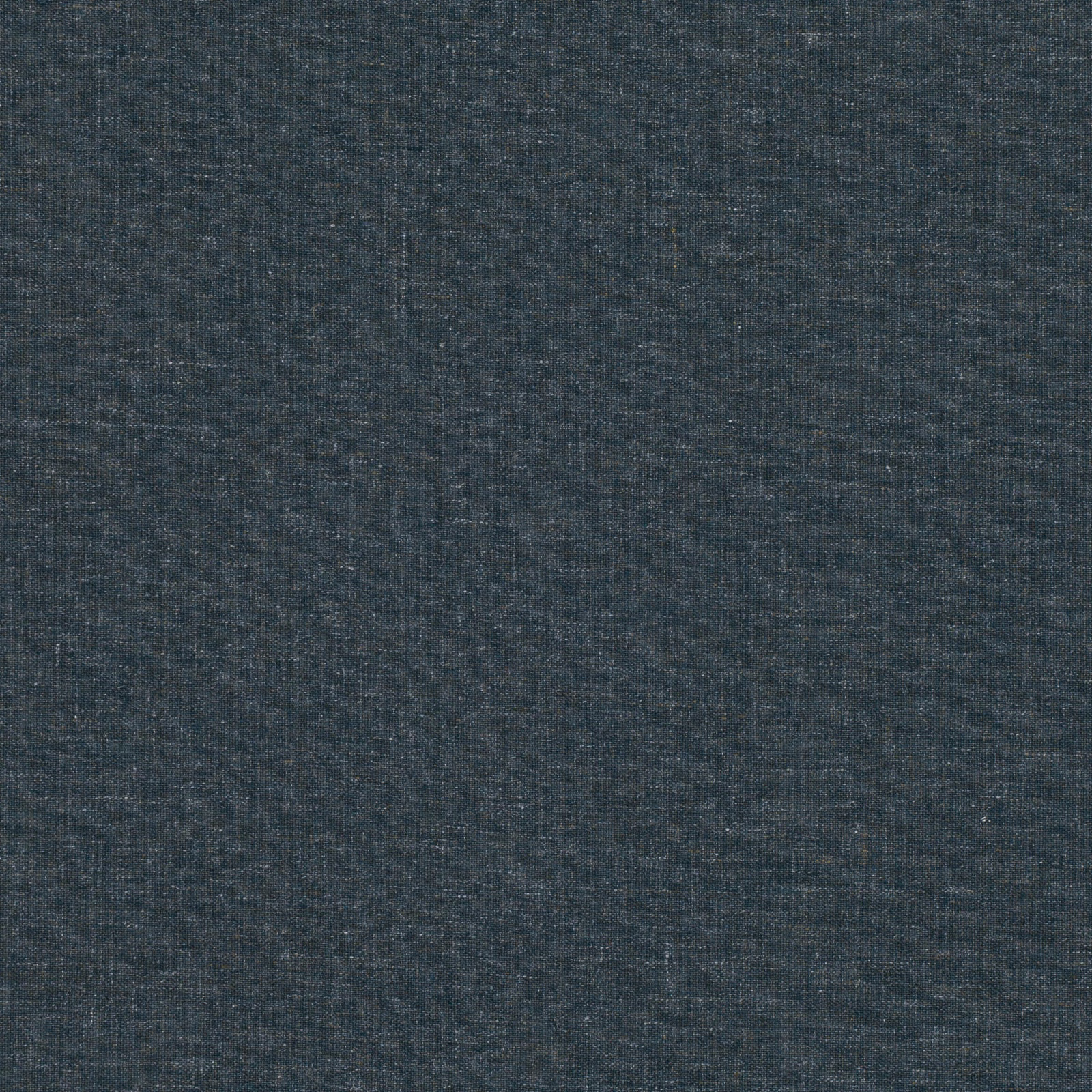 Close-up of dark blue-grey woven fabric with subtle charcoal crosshatch texture