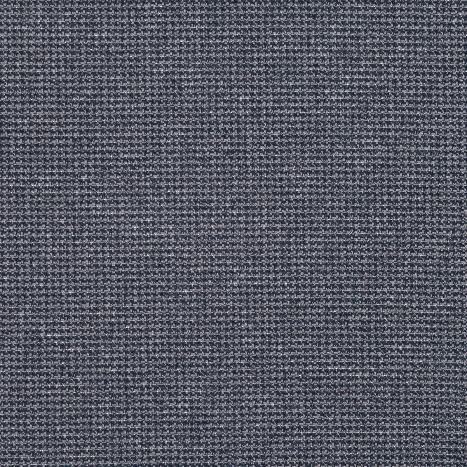 Close-up of deep marine blue fabric with a fine blue-grey flecked weave