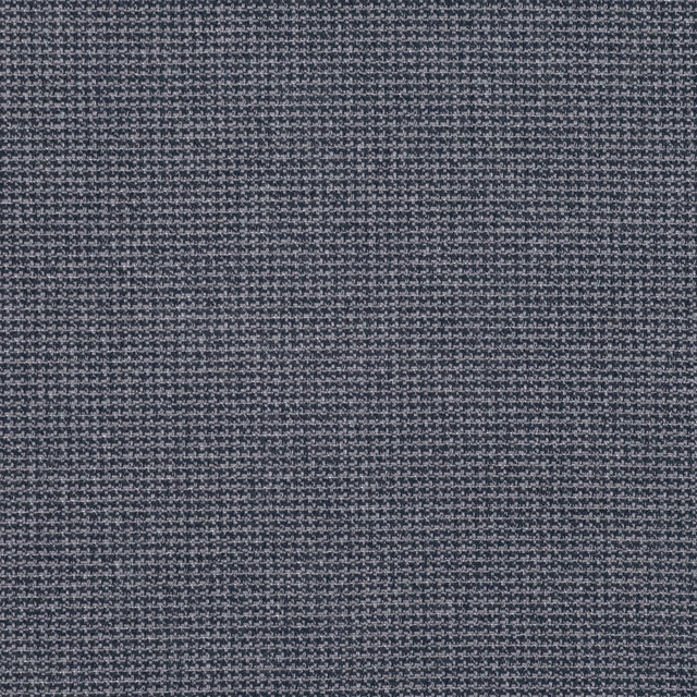 Close-up of deep marine blue fabric with a fine blue-grey flecked weave