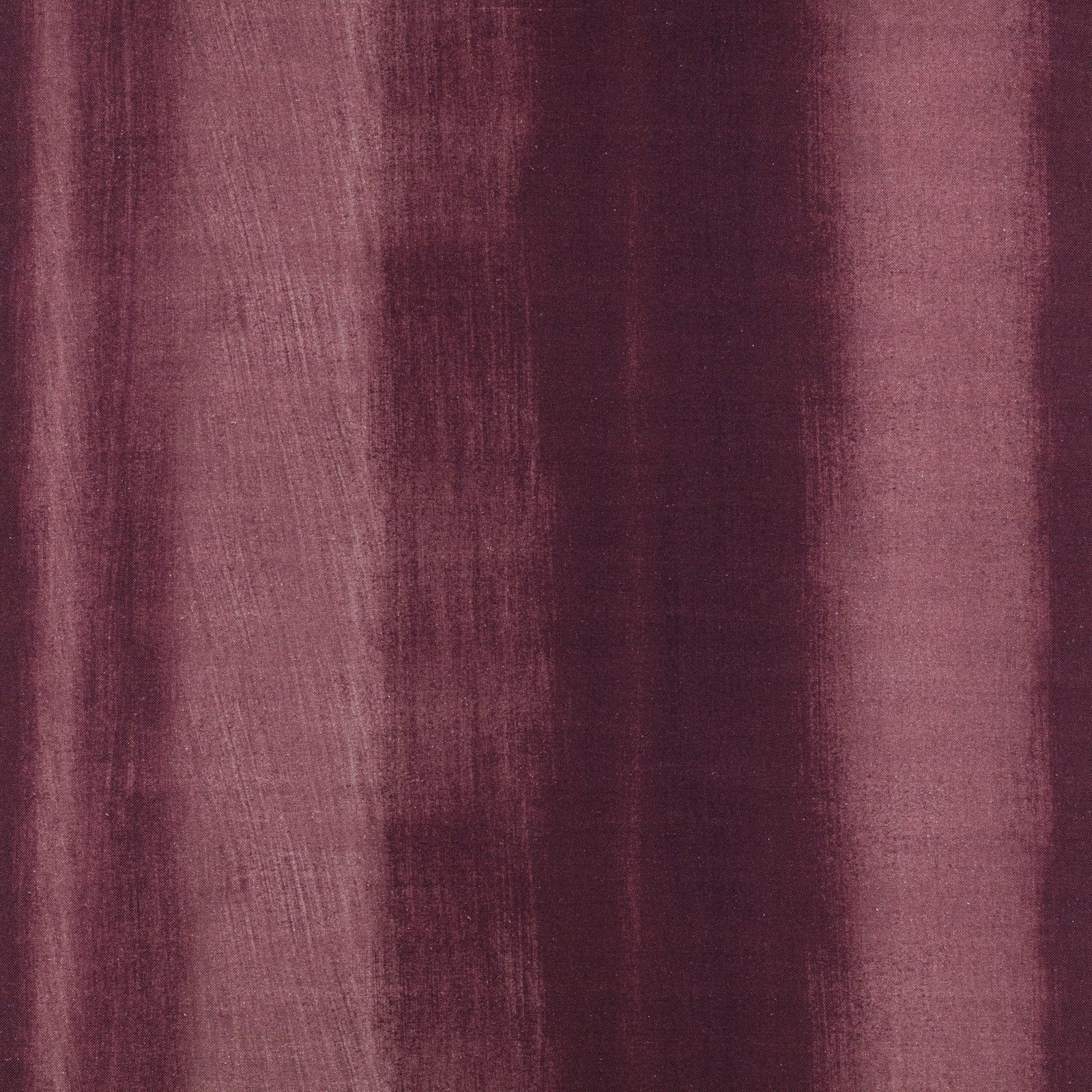Blend Aubergine fabric with broad plum, burgundy and mauve vertical bands