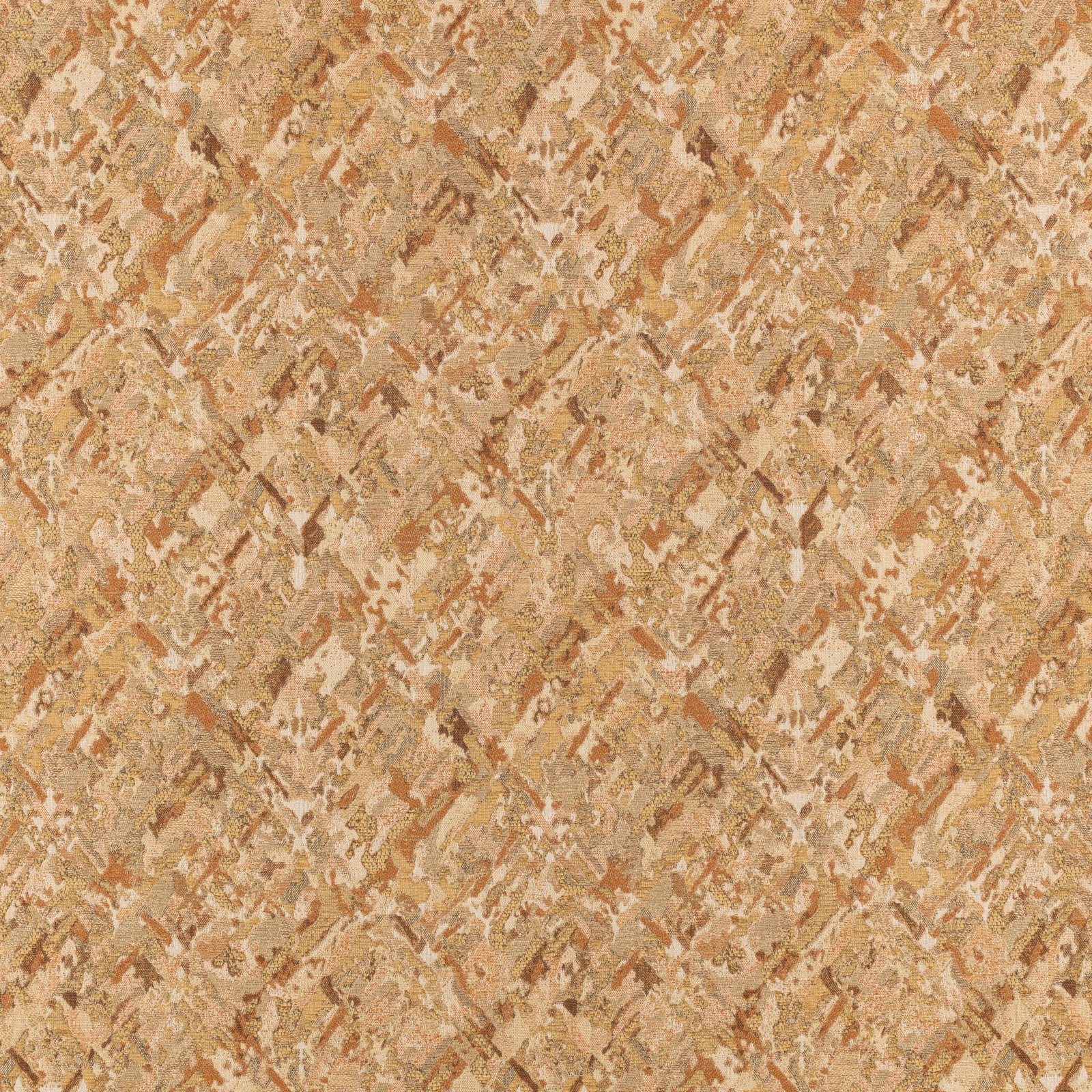Textured Easel fabric in harvest gold with cream, tan and rust painterly marks