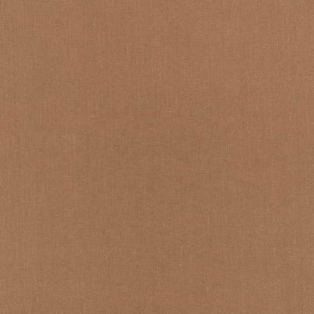 Warm caramel-brown plain weave with a softly varied fine crosshatch texture