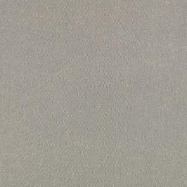 Close-up of softly mottled khaki-grey plain weave with fine vertical texture