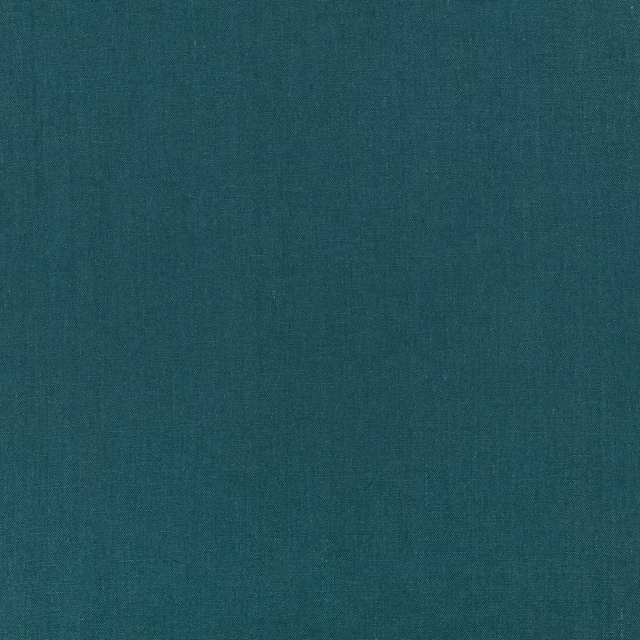 Deep kingfisher teal fabric showing a fine, subtly tonal woven texture