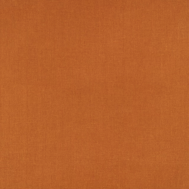 Close-up of warm tangerine-orange plain weave with subtle fine surface variation