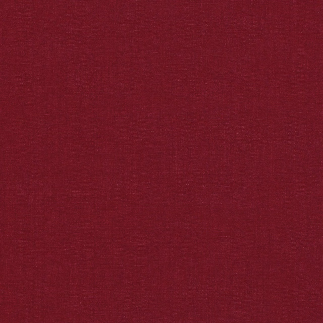 Deep cranberry red plain weave with subtle crosshatched texture and softly shaded surface