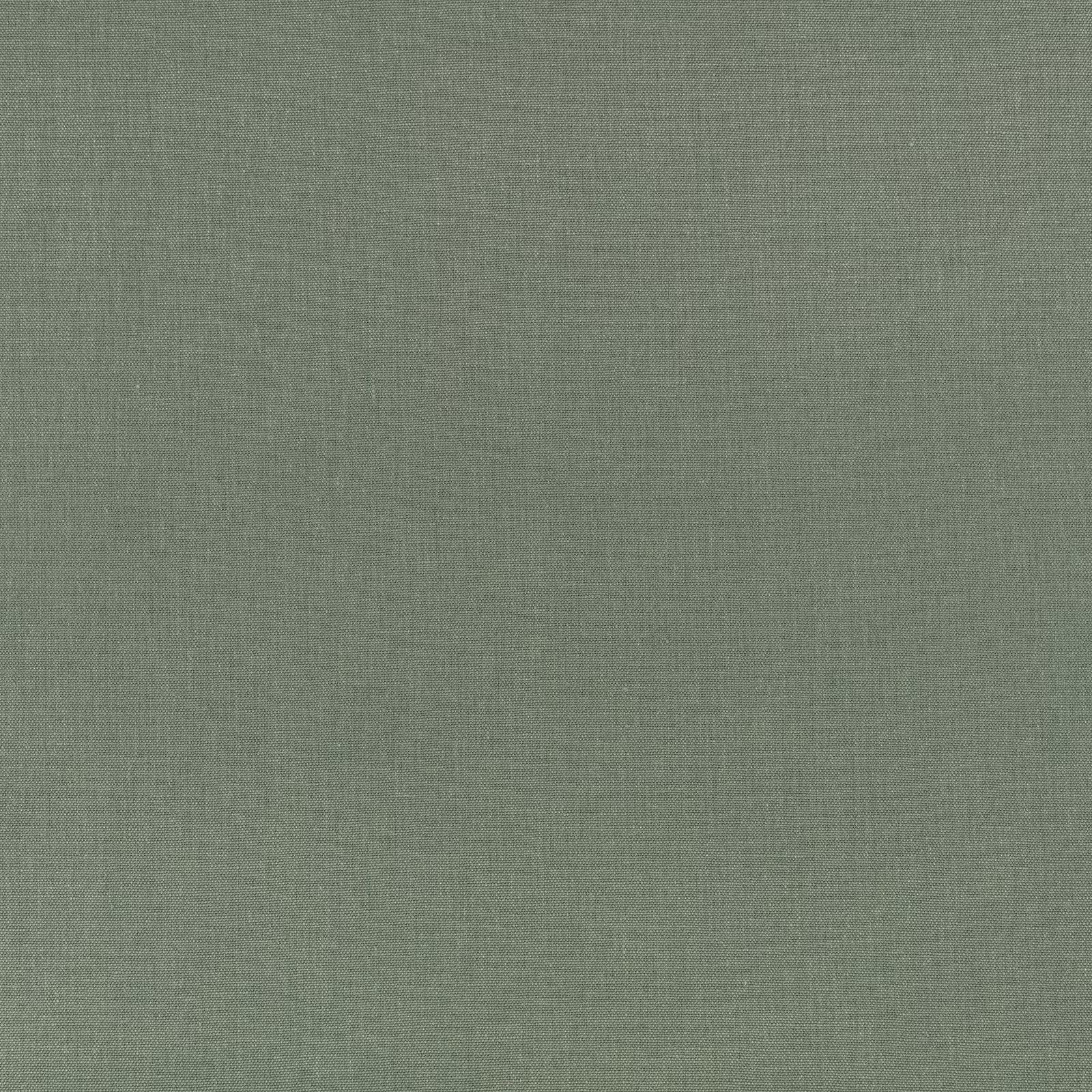 Close-up of muted eucalyptus-green fabric with a fine, subtly tonal woven texture