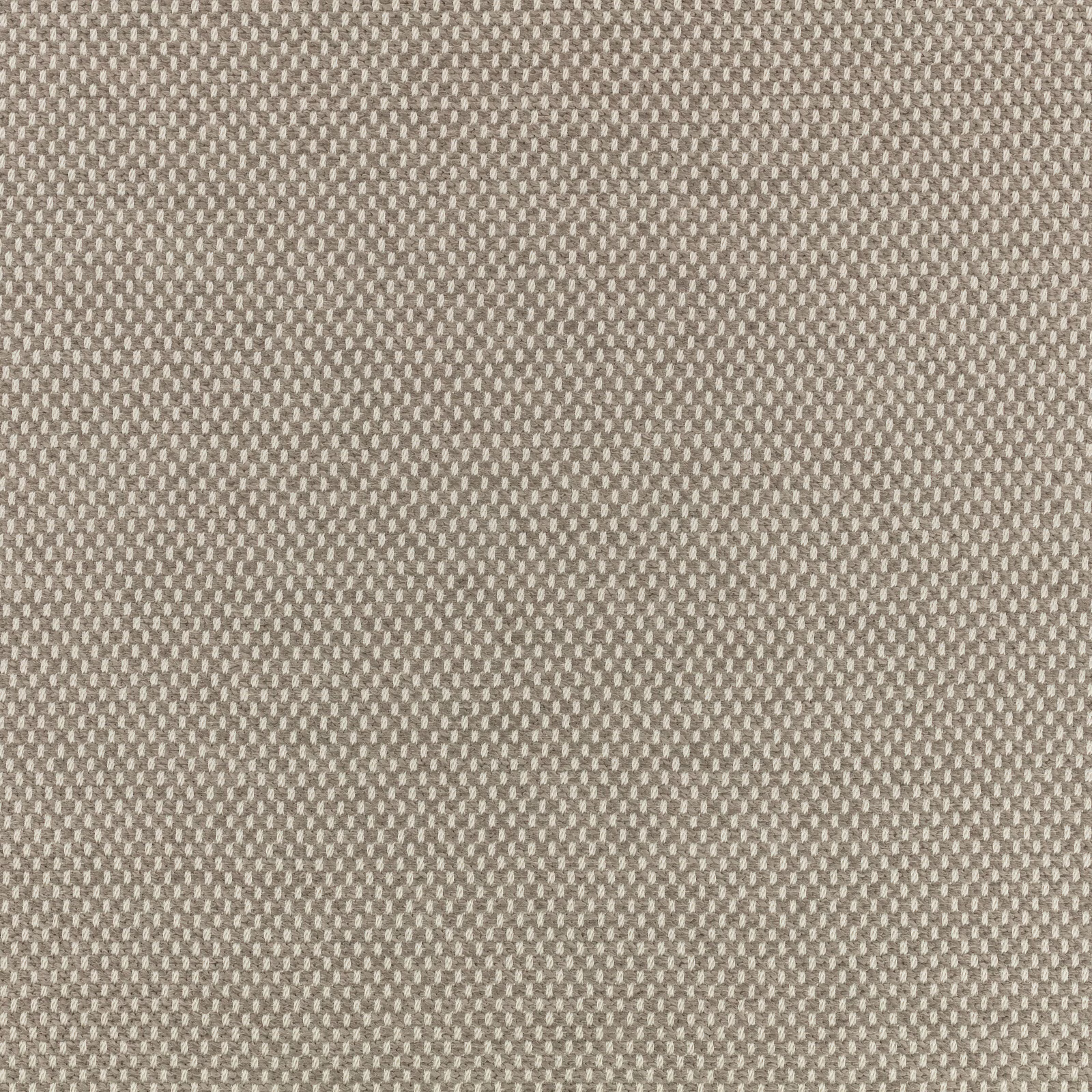Close view of Net Carbon’s carbon-grey and taupe micro-check weave