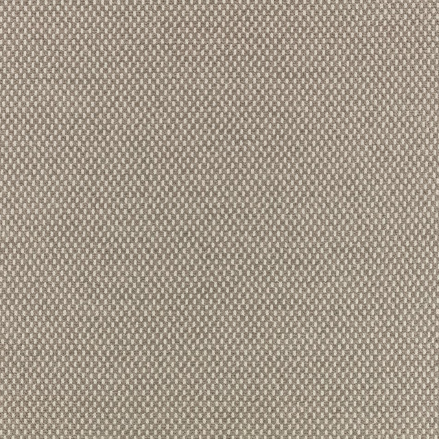 Close view of Net Carbon’s carbon-grey and taupe micro-check weave