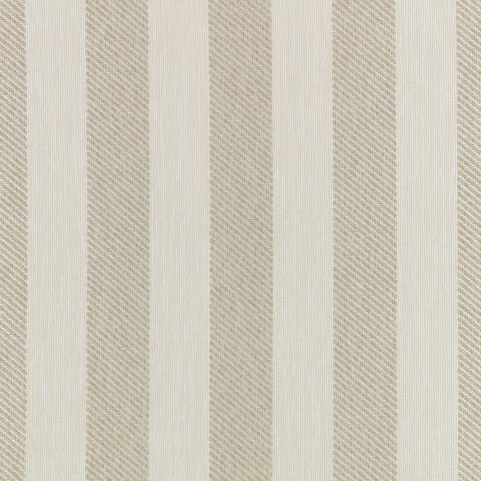 Pale flax and ivory vertical stripes with a subtle diagonal woven texture