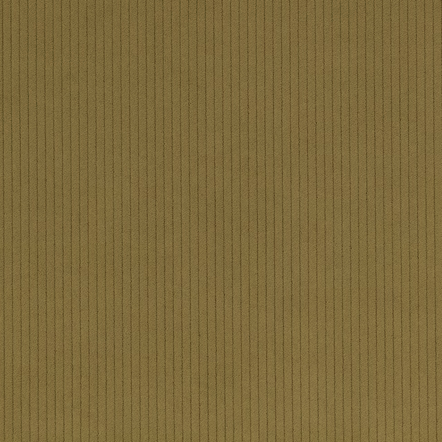 Muted bay-leaf olive-brown corduroy with fine, closely spaced vertical wales