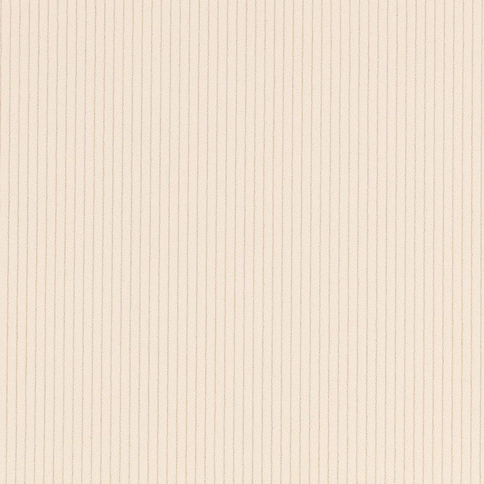 Warm cream fabric with fine, closely spaced vertical cord ribs