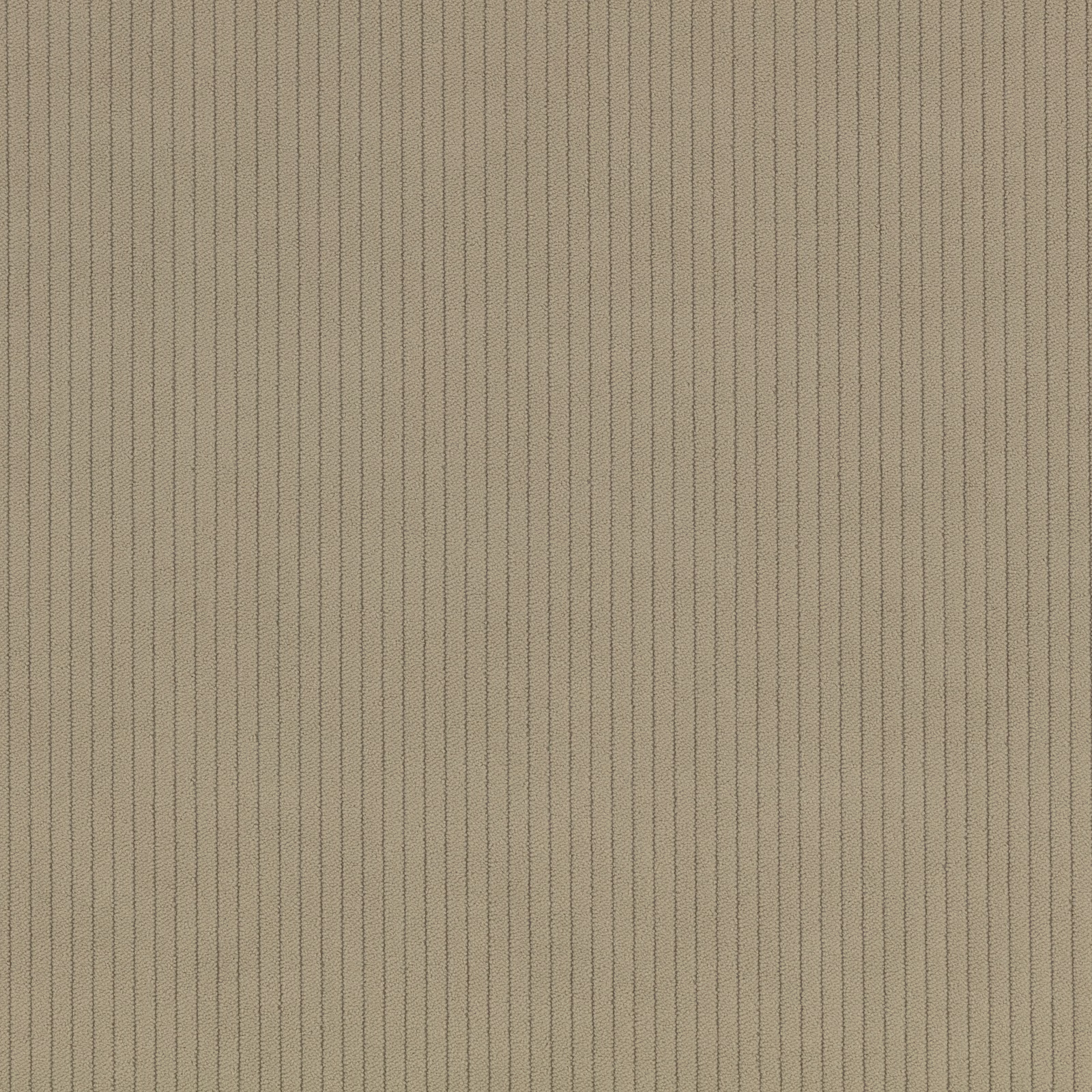 Muted fennel-taupe fabric swatch with closely spaced vertical cord ribs