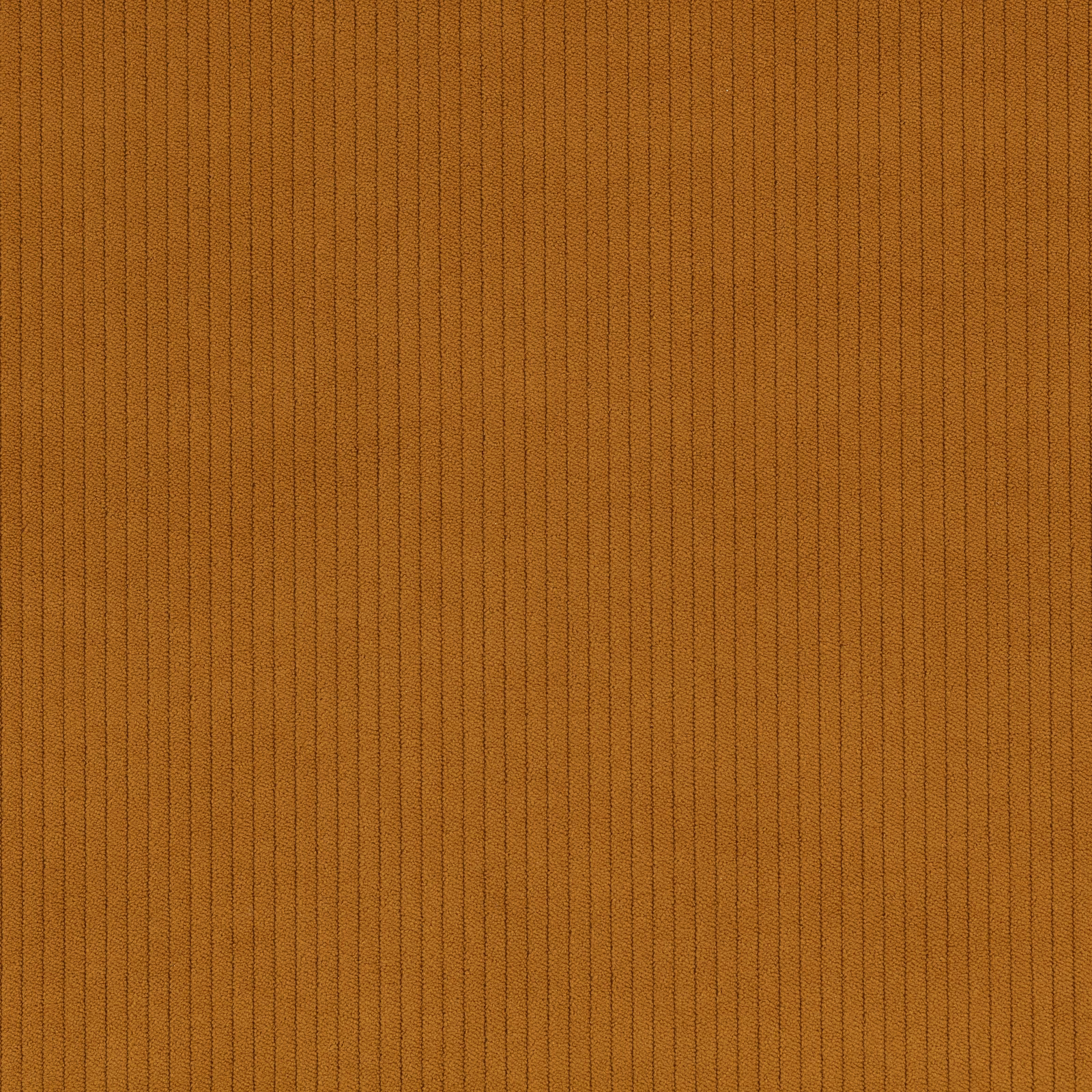 Warm gingerbread corduroy with tightly spaced vertical ribs and softly shaded texture