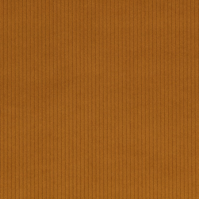 Warm gingerbread corduroy with tightly spaced vertical ribs and softly shaded texture