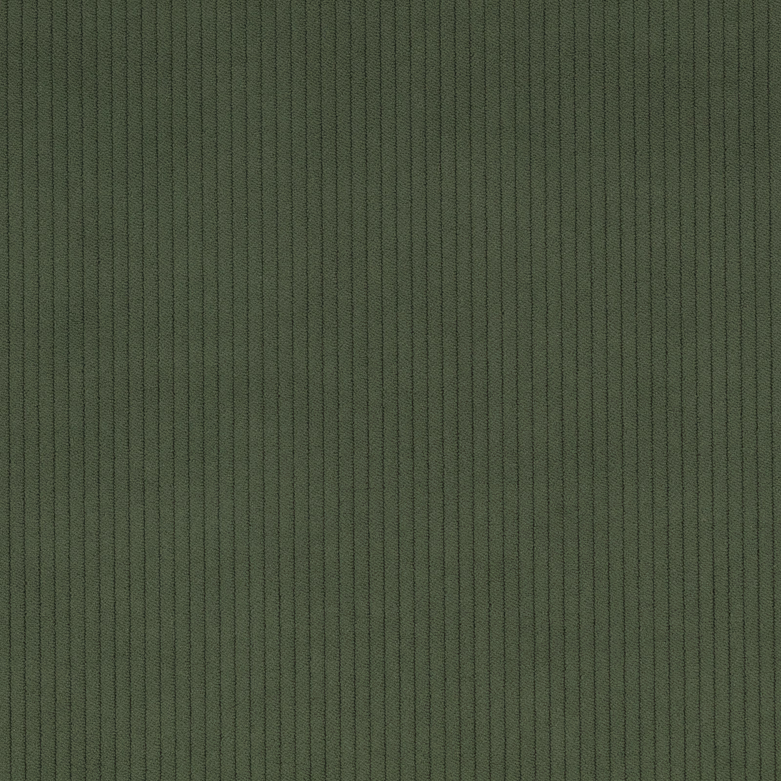 Dark pine green fabric with fine, closely spaced vertical cord ribs