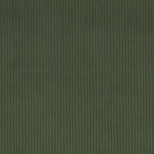 Dark pine green fabric with fine, closely spaced vertical cord ribs