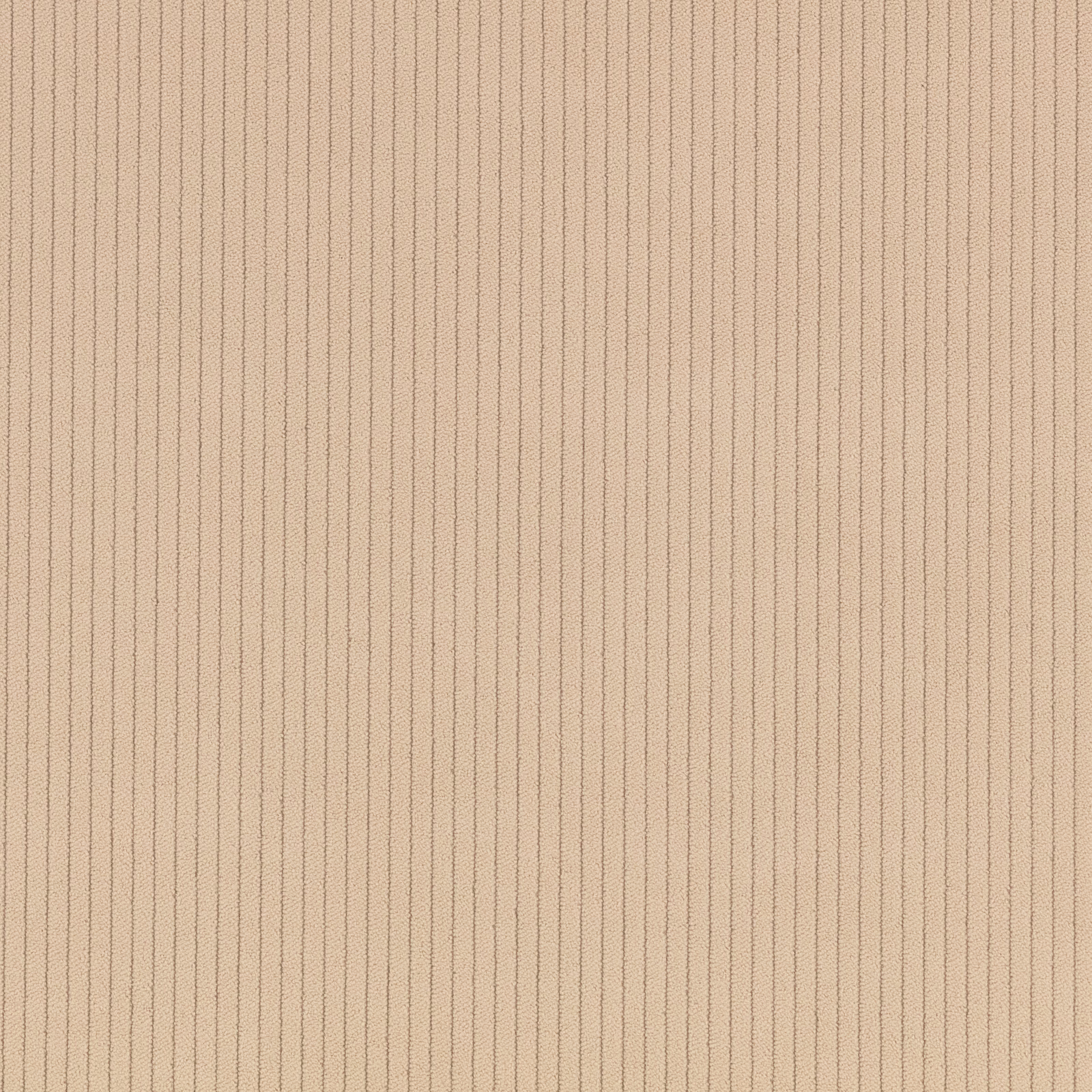 Warm taupe cord fabric with closely spaced vertical ribs and soft matte texture