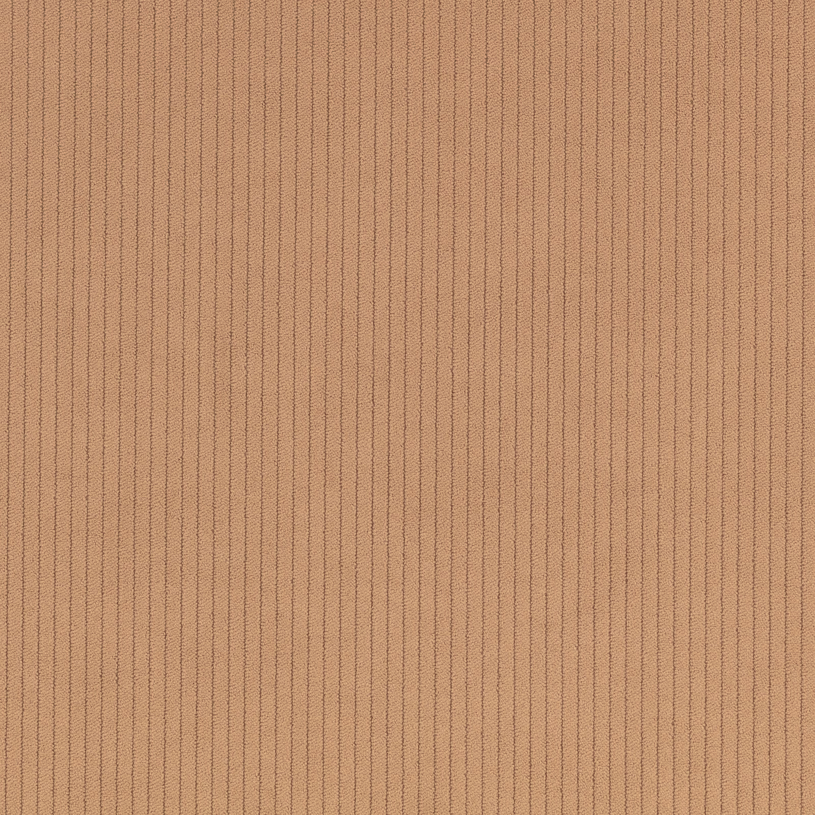 Warm truffle brown corduroy with fine, closely spaced vertical ribs