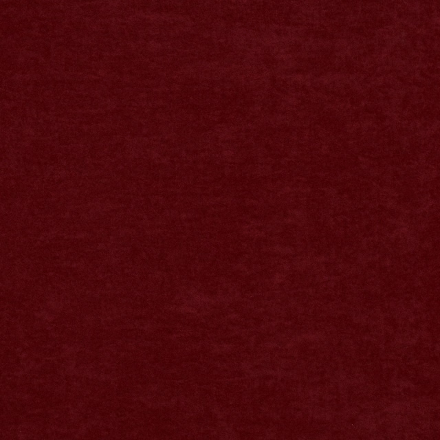 Deep russet-red fabric with a softly shaded, velvet-like nap