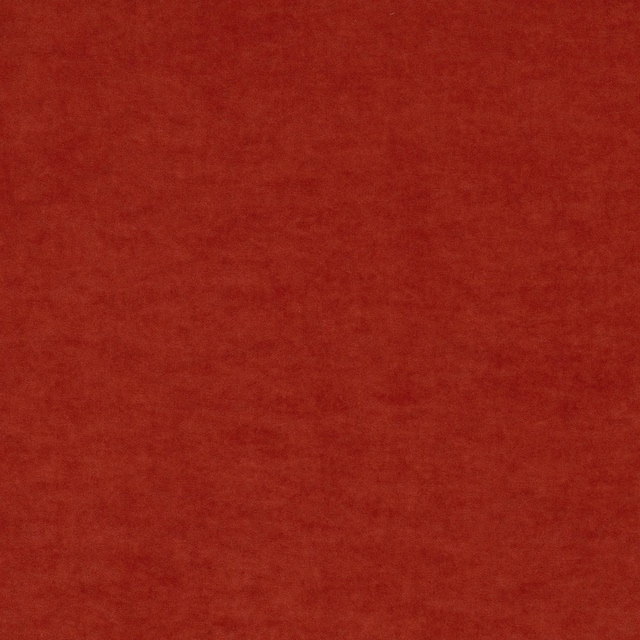 Deep flame-red fabric with subtle tonal mottling across its soft-looking plain surface