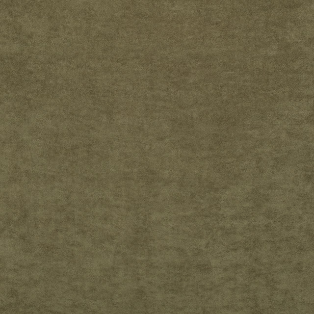 Mottled khaki-olive fabric swatch with soft brushed texture and taupe shading