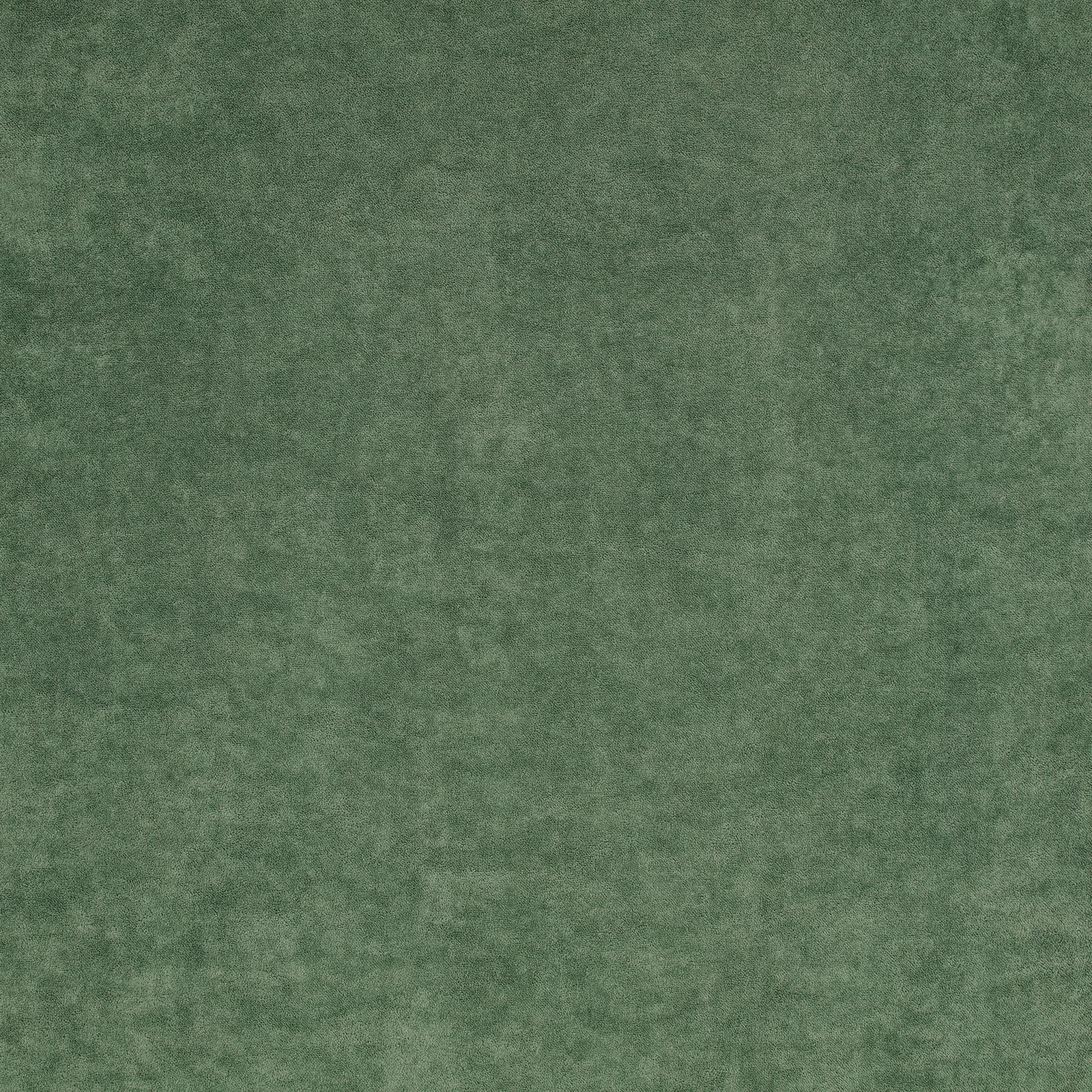 Muted heath-green fabric swatch with softly crushed, mottled velvety texture