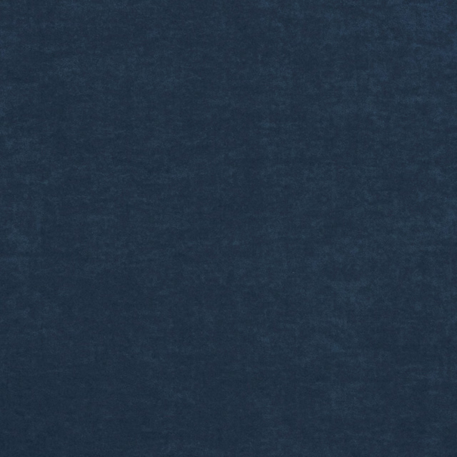 Midnight blue plush fabric swatch with subtle cloudy mottling across the surface