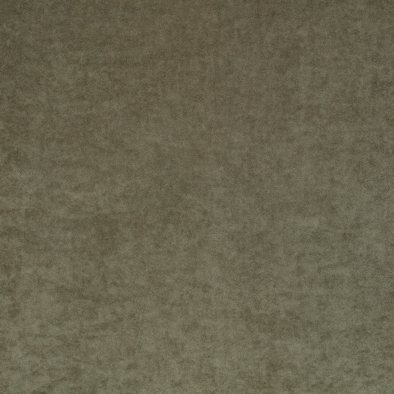 Mottled military olive fabric with a soft, low-pile, clouded surface