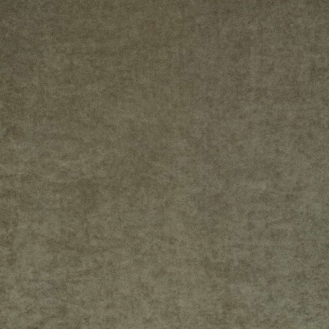 Mottled military olive fabric with a soft, low-pile, clouded surface