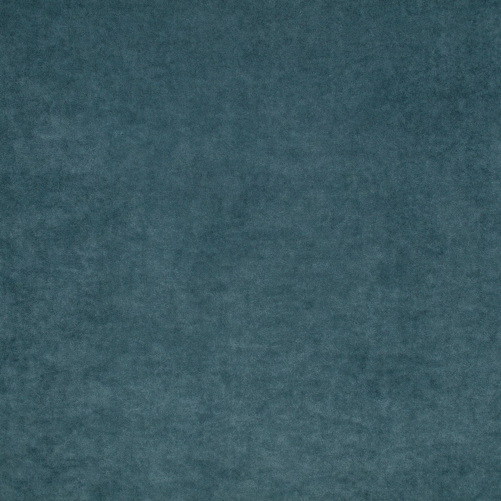 Mottled petrol teal fabric with a soft, low-lustre velvet-like surface