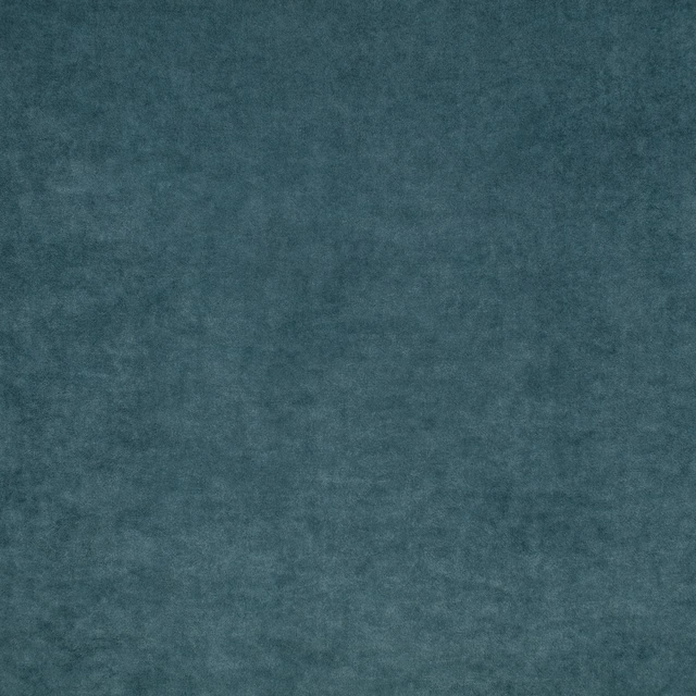 Mottled petrol teal fabric with a soft, low-lustre velvet-like surface