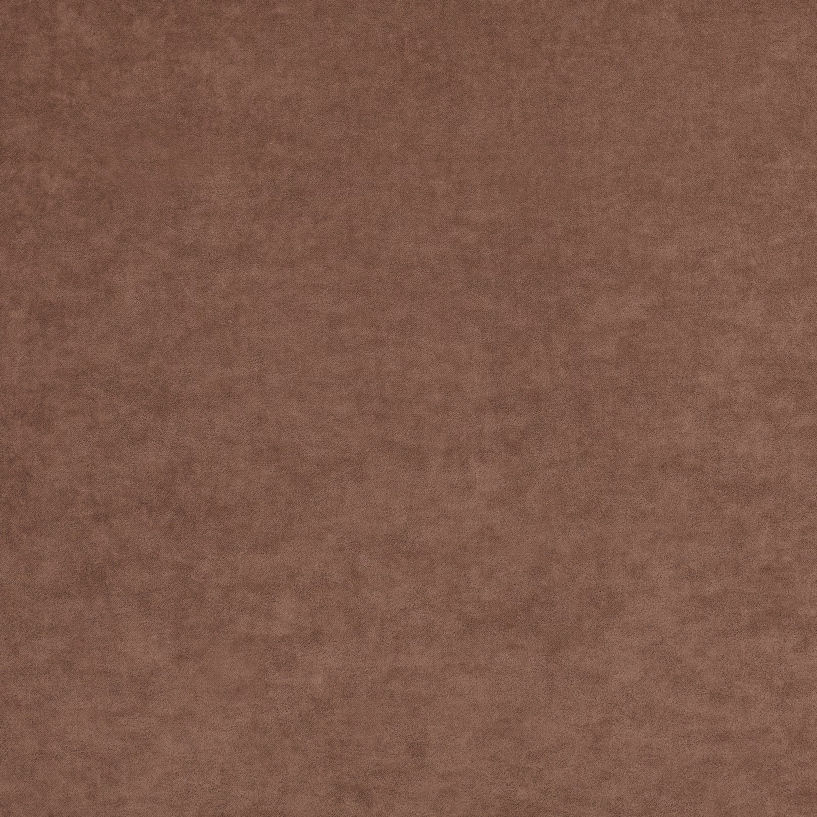 Close-up of muted dusty rose-brown fabric with softly mottled, napped texture