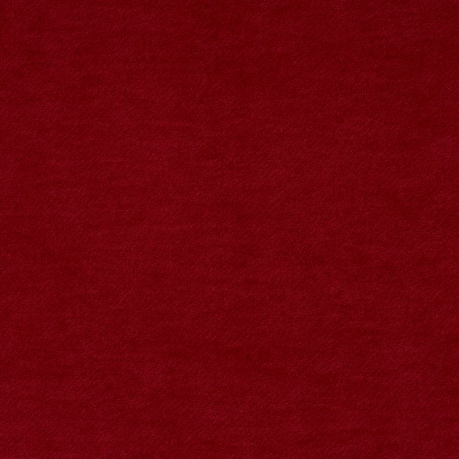 Deep scarlet red fabric with a softly brushed, subtly tonal surface