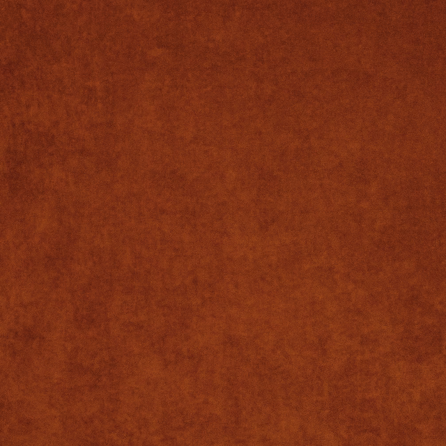 Burnt rust terracotta fabric with a softly mottled, brushed surface