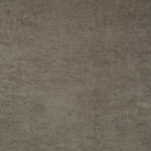 Warm truffle taupe fabric swatch with softly crushed, mottled plush texture
