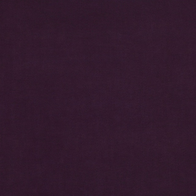 Deep blackcurrant purple fabric with a fine, softly brushed suede-like surface