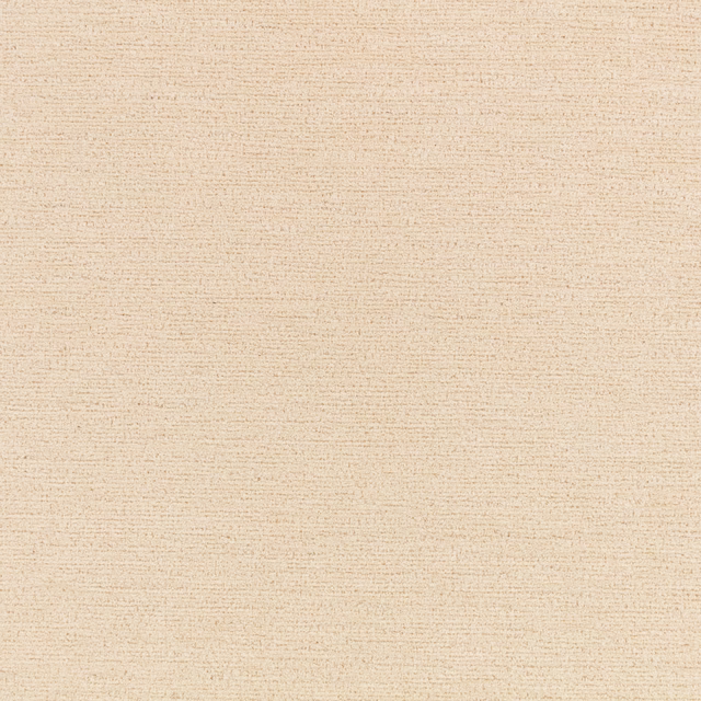 Warm buff woven textile with fine horizontal slub texture and softly flecked surface