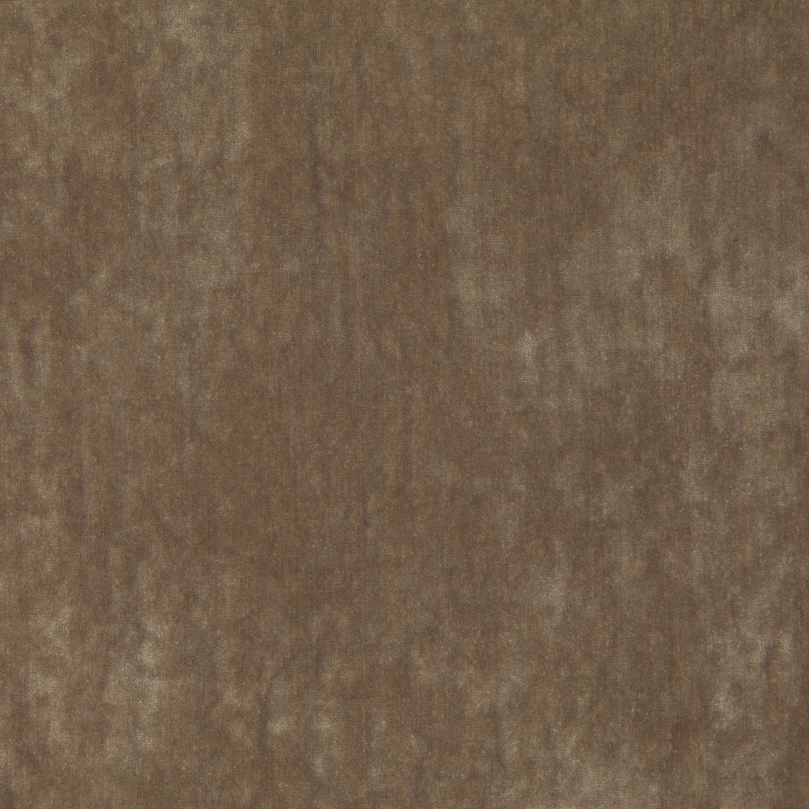 Warm bark-brown textile swatch with cloudy vertical striations and brushed surface
