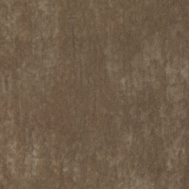 Warm bark-brown textile swatch with cloudy vertical striations and brushed surface