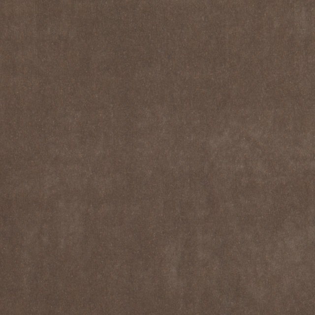 Close view of muted taupe-brown textile with softly mottled, low-sheen texture