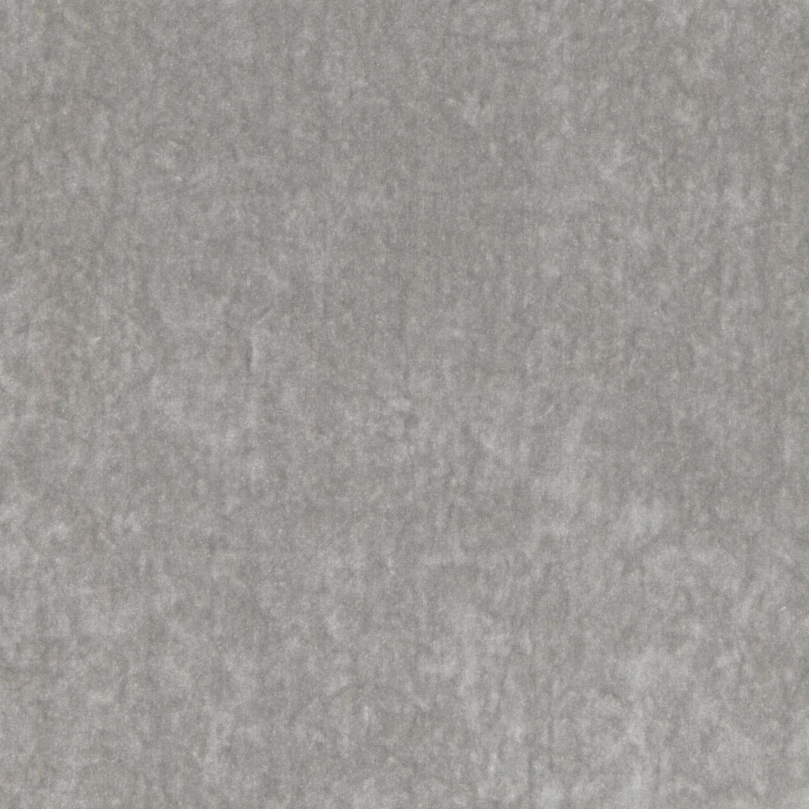 Close-up of cool dove-grey fabric with softly mottled, brushed-looking texture