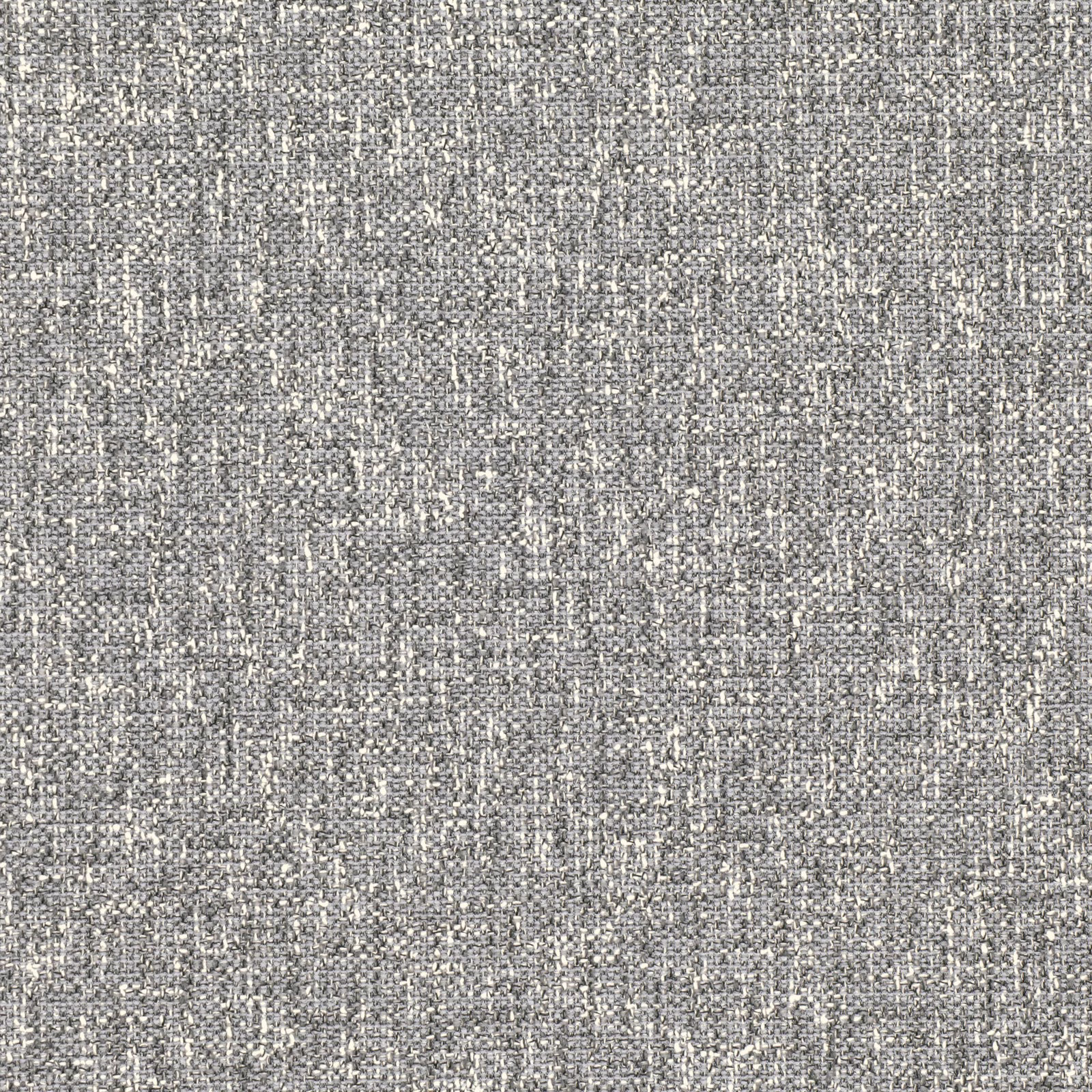 Cool silver-grey woven textile with charcoal flecks and a dry, tactile surface