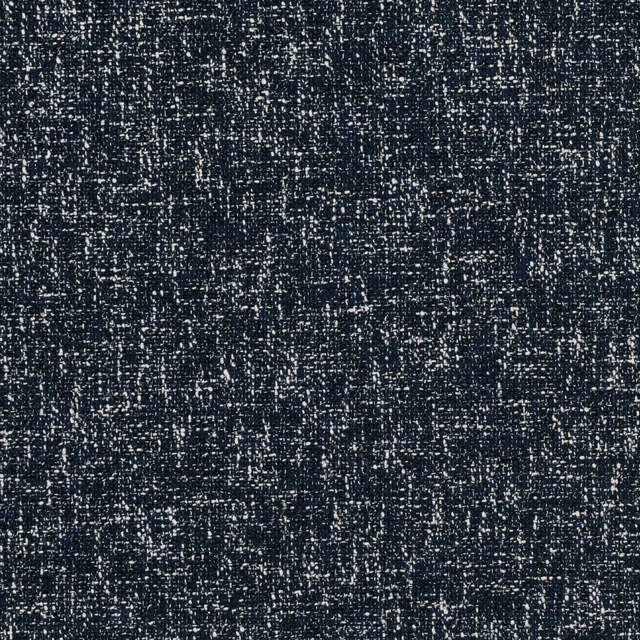 Dense marine-blue weave with ivory flecks and irregular vertical slubs