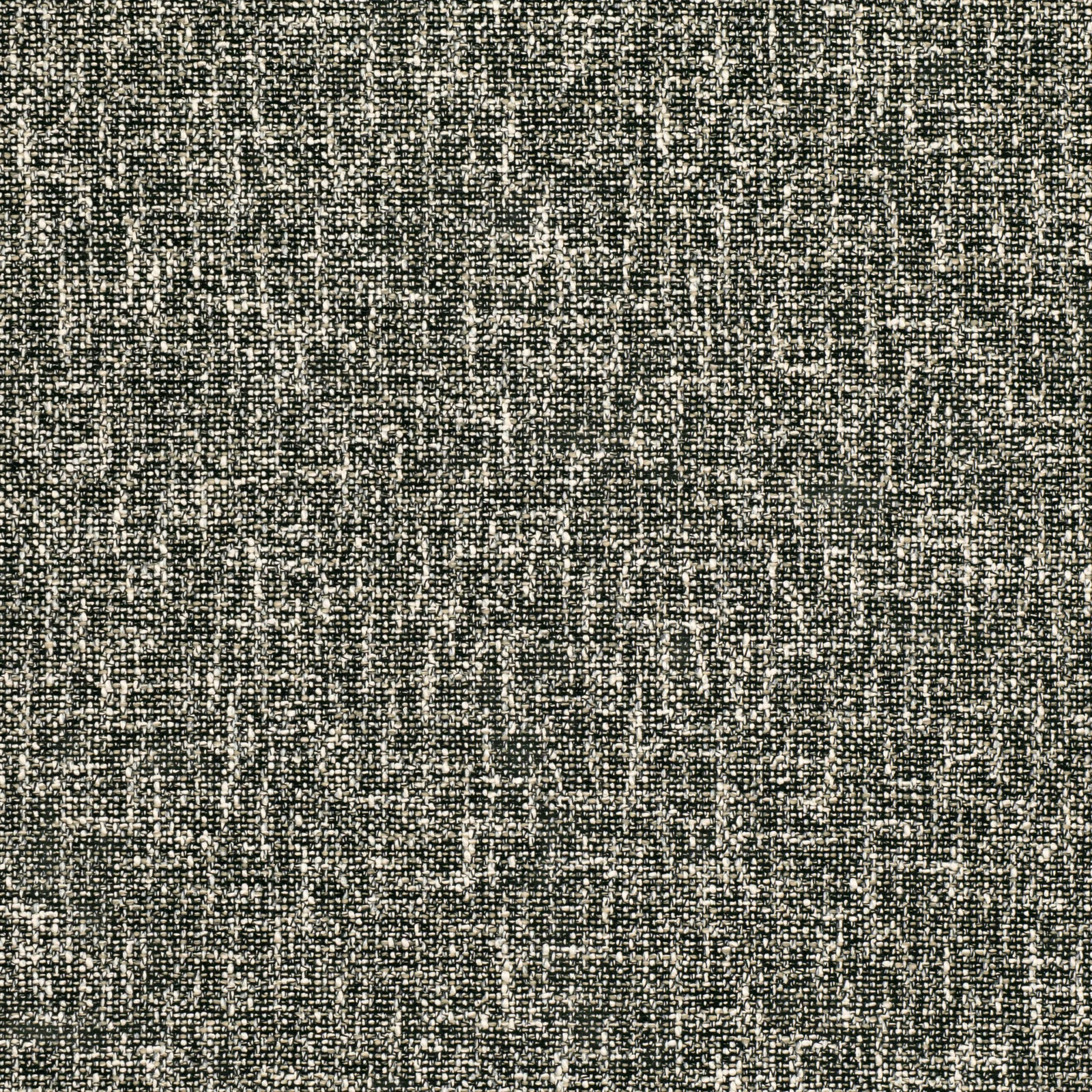 Charcoal-grey monochrome weave with black flecks and chalky ivory texture
