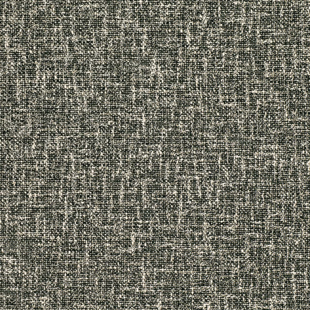 Charcoal-grey monochrome weave with black flecks and chalky ivory texture