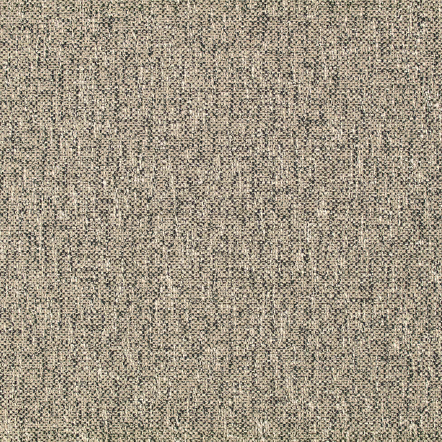 Close-up of Fibre Noir showing charcoal flecks, warm greige ground and fine vertical woven texture